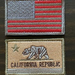 Two Velcro patches